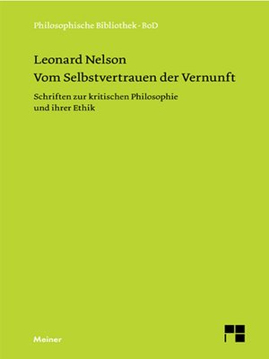 cover image of Vom Selbstvertrauen der Vernunft